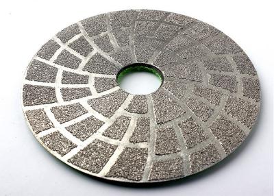 China Vacuum Brazed 5 Inch Diamond Polishing Pads For Concrete Marble Stone for sale