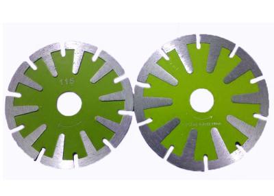 China Wave Turbo Type Diamond Stone Saw Blades Cold Pressing / Hot Pressing  for sale