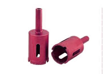 China D20 - 75mm Diamond Hole Saw Bit , Core Hole Drill Vacuum Brazed Type for sale