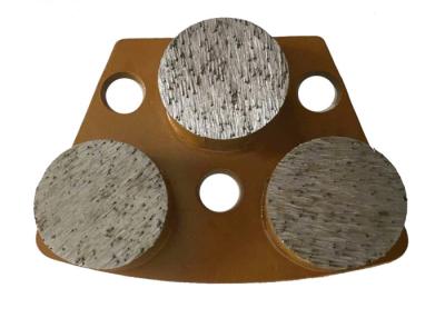 China 3 - Segmented Diamond Grinding Plate Metal Bond Concrete Grinding Blocks for sale