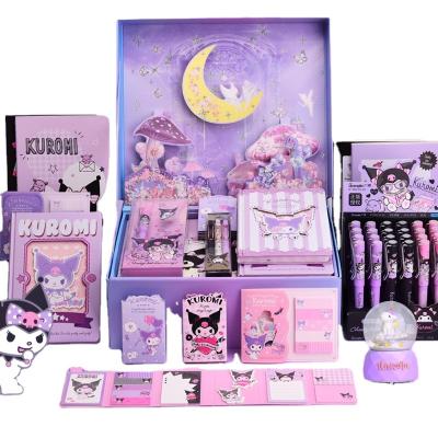 China Gift Diary Purple Box Style School Home Stationery Gift Kit Desktop Supplies Set DIY Notebooks Tools Stationery Set for sale