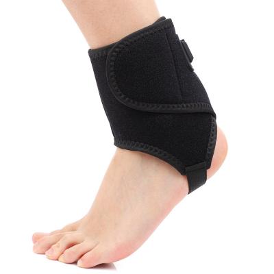 China Heatable Sports Orthopedic Foot Splint Reinforced Adjustable Electric Heating Support Neoprene Ankle Brace for sale