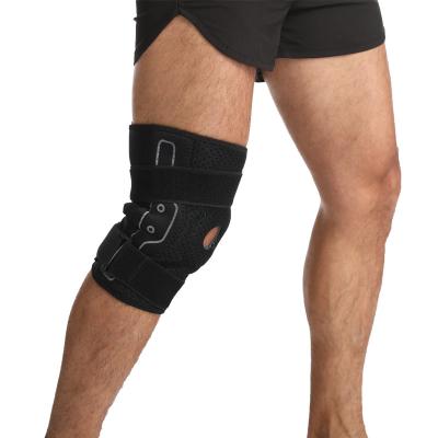 China Comfortable Joint Compression and Stability Support Silicone Padded Knee Brace with Side Stabilizers for Tendonitis and Arthritis for sale