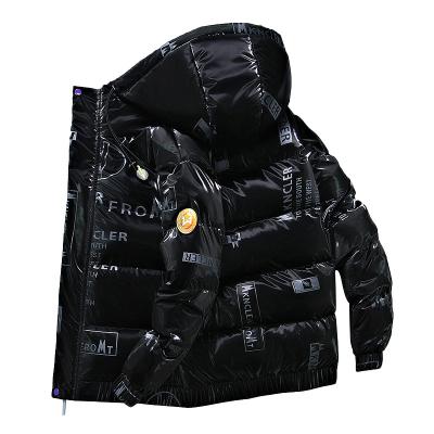 China Winter Windproof Men's Jacket Down With Light New Trend Student Winter Hoody Short Waterproof Jacket Brand for sale