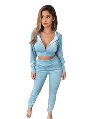 China 2021 Breathable Hot Sale Women Sets Casual Jogger Sets Workout Sweatsuit Sweatpants Hoodie With Zipper Drop 2 Piece Set for sale