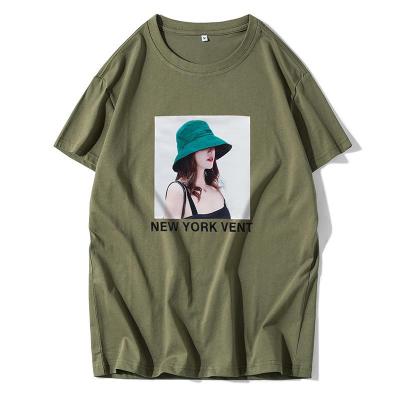 China Anti-wrinkle Factory Price Best Selling Women's Fashion T-Shirts Love Custom Popular Short Sleeve Women's T-Shirt for sale