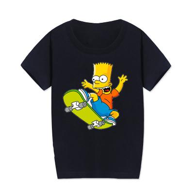 China 2021 New Design Kids Breathable Round Neck Printed T-shirt For Boys Children Cartoon Colorful for sale