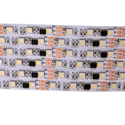 China 60leds/m dc24v 10pixels/m Smart LANDSCAPE Trade Assurance UCS2904 RGBW Flexible Digital Led Stripe Lights Smart Led Rope for sale