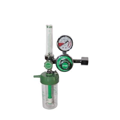 China Full Brass Hospital Medical Oxygen Flowmeter Regulator With Humidifier for sale