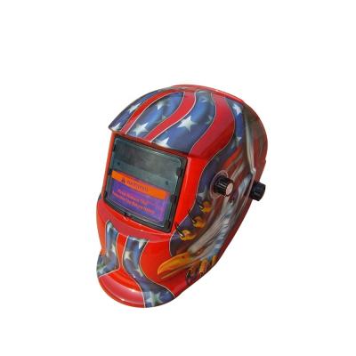 China JZWELD Solar Powered Adjustable Industrial Auto-changing Safety Helmet Custom Auto Darkening Welding Helmet 110*90*10mm for sale