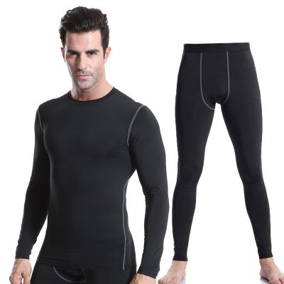 China Breathable Mens Tight Training Suit Sports Fitness Sweat Wicking Quick Dry Suit for sale