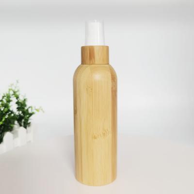 China Hot Sale 15ml 30ml 50ml Eco-friendly Cosmetic Plastic Pump Dispenser Airless Lotion Bottle With Bamboo Pump for sale