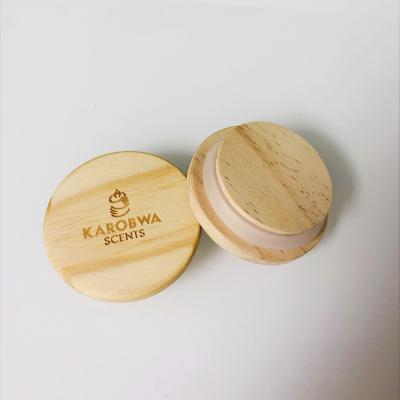 China Custom Logo Child Safe Wooden Wine Bottle Cap Customize Size Bamboo Lid For Glass Jar for sale