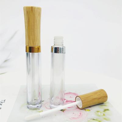 China Factory Logo 3ml Eyelash Extension Container Fiber Wick Cosmetic Empty Portable Plastic Tube Mascara Bamboo Caps for sale