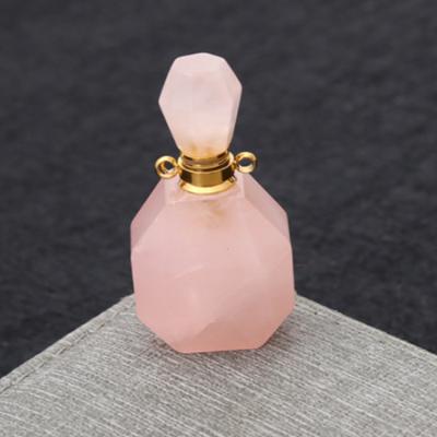 China 20g Cosmetic Natural Gemstones Perfume Bottles Essential Oil Bottles Crystal Therapy Crystal Bottles for sale