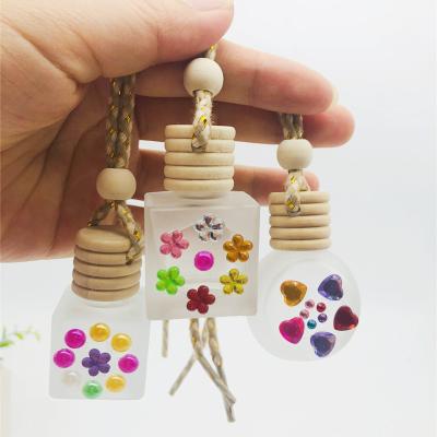 China Car Air Freshener Perfume Diffuser Cosmetic Home Hanging Perfume Bottles Empty Car Perfume Bottle for sale