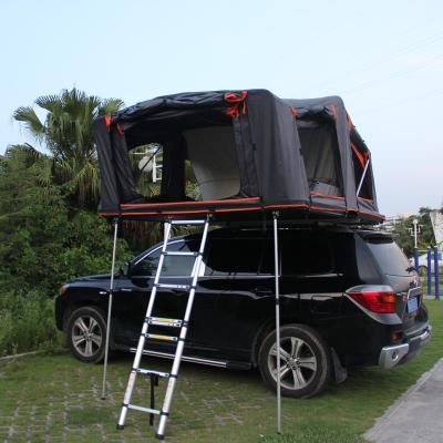 China Straight Tether Type 2021 New 4x4 Truck SUV Outdoor Camping Fiberglass Shell Car Roof Tents Tough For Sale for sale