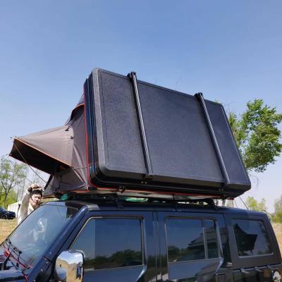 China Extended Type - 2 - 3 Person 4x4 Hard Aluminum Shell Roof Top Tent RV Pickup Truck Side Open For Sale for sale