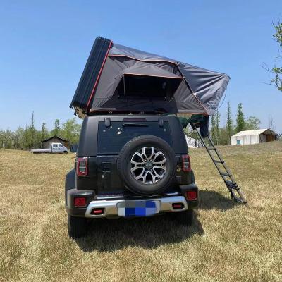 China Extended Type 2022 New Design 4wd Motorhome Truck Off-road Hard Side Shell Roof Top Tent Aluminum Open Pickup for sale