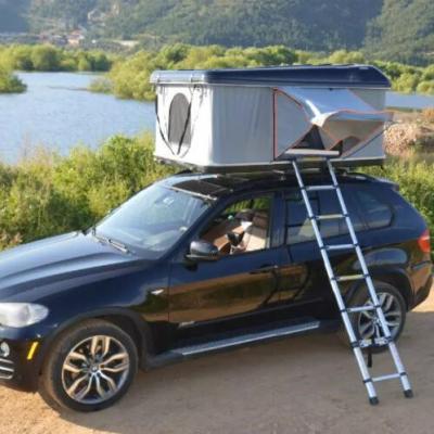 China Diagonal Tether Type Car Outdoor Roof Top Tents Car Roof Top Trailer 4x4 Camping Top Tent Hard Shell With Solar Panel for sale