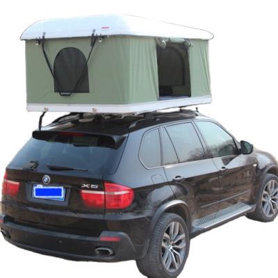 China Cheap 4x4 Fiberglass SUV Truck Car Folding Diagonal Tying Type Hard Shell Roof Top Tent For Sale for sale