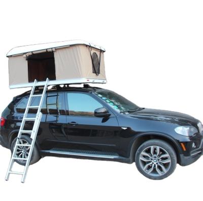 China Diagonal Tying Type Top Tent Customized High Quality Hard Shell SUV Rooftent Fiberglass 4 Person Car Camping Roof Top Tent for sale