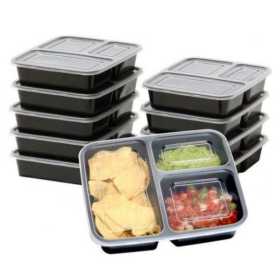 China Customized Take Out Food Stored With Disposable Plastic Dishes And Transparent Lid for sale