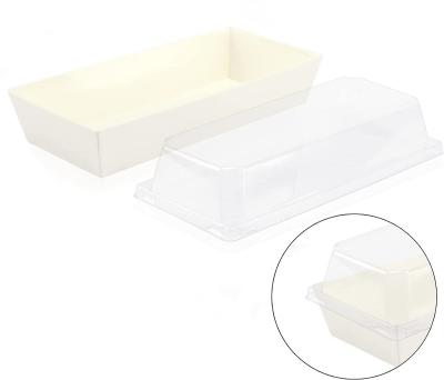 China Log Stocked Disposable Plastic Container, Clear Lid Muffin Cheese Pastry Dessert Box, Sushi Food Storage Rack Cupcake Container for sale