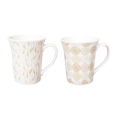 China 350ml CREATIVE, China Vintage Design Newborn Coffee Cups And Mugs With Handle for sale