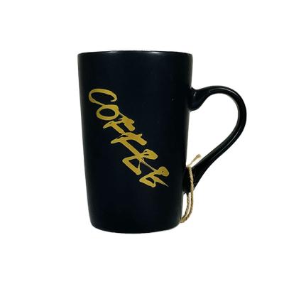 China 450ml CREATIVE, Gold Foil Coffee Mugs Stoneware Mug For Coffee Lover for sale