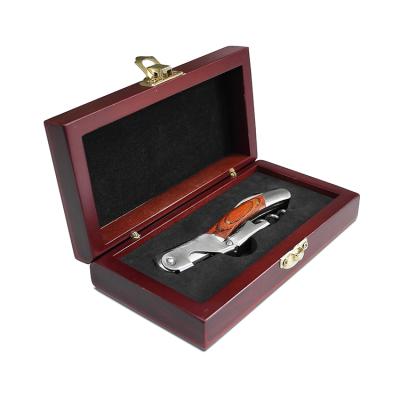 China Waiter's friend in wooden box, premium gift wine opener 160x80x40mm for sale