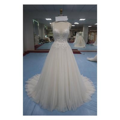 China Factory Wholesale Hot Selling Lace Mesh Lace Wedding Bridal Dress Women Breathable Dress Wedding Dress for sale