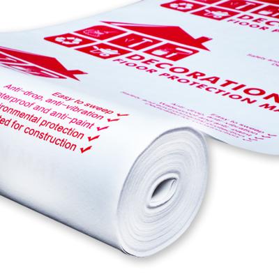 China Moisture Proof Floor Protection Film Manufacturers Supply Non-slip Woven Fabric Plus Eva Protection Film for sale