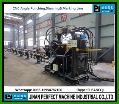 China CNC Angle Punching, Marking and shearing Line for sale