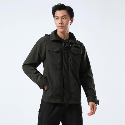 China 2022 New Mens Outdoor Sportswear QUICK DRY Rise Zip Up Fitness Jacket Anorak Men Jacket Running Coat for sale