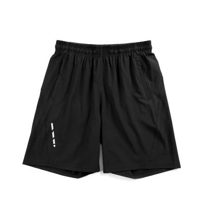 China Anti-wrinkle Canton sports wear black mens biker shorts terry sweat shorts gym custom running unisex fleece shorts for sale