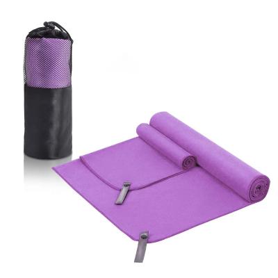 China Bulk Customized Sports Microfiber Towel Anti Bacterial For Gym Yoga Travel Towel for sale