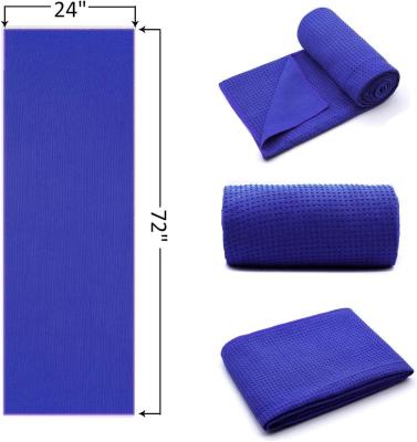 Cina Doppio lato suede Yoga Mat asciugamano Eco Friendly Antimicrobico Antislip Logo personalizzato in vendita