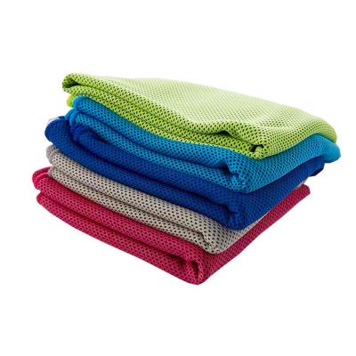 China Microfiber Cooling Towel Absorbent Quick-Dry Solid Color Polyester Microfiber Sports Towel for sale