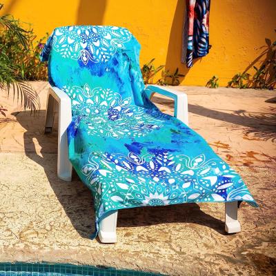 China Sommergroße Sublimation schnell trockene Mikrofiber Strandhandtuch mit Logo Custom Print zu verkaufen