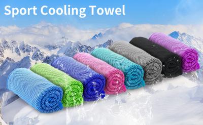 China Multi-Color Soft Breathable Chilly Quick Dry Microfiber Cooling Towel And Outdoor Gym Neck Towel for sale