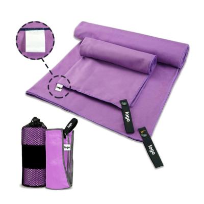 Chine Conception personnelle à sec rapide Super absorbant Microfibre serviette de gym personnalisée à vendre