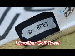 golf sport microfiber custom waffle golf towels foldable bulk wholesale