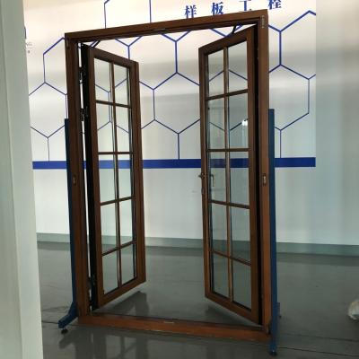 China Aluminum Commercial Glass Doors /french Glass Doors Aluminum Entry Doors Decoration Grill Door for sale