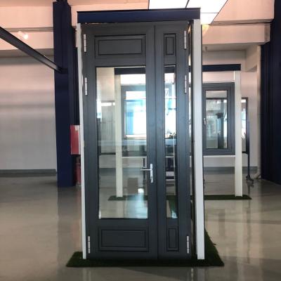 China New Zealand Doors Standard Aluminum Glass Pivot Doors Commercial Entry Door for sale