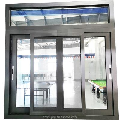 China Sliding Frame Windows Doors Supplier Aluminum Passive Impact Curved Hurricane Sliding Window for sale