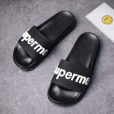 China Fashion Trend Summer PVC Sliders Slippers Custom Slide Sandal Slides Shoes Slippers For Men Custom Made Mens Slides Slippers for sale