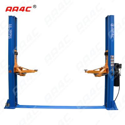 China AA4C 12000lbs 5.5T Double Sides Hydraulic Manual Open 2 Posts Vehicle Lift AA-2PFP55 5.5T 12000LBS for sale