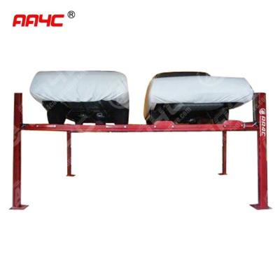 China AA4C Double Wide 4 Post Lift Twin 4 Column Car Parking Lift 4 Car Parking Lift AA-PFP40/2000 5375*4800*2226mm for sale