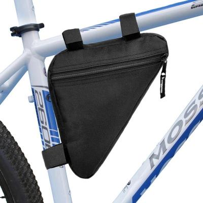 China Bicycle Single Bag Front Tube Frame Handlebar Waterproof Bags Triangle Pocket Frame Recycling Rack for sale